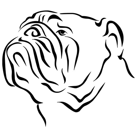 Englische Bulldogge Autoaufkleber #9