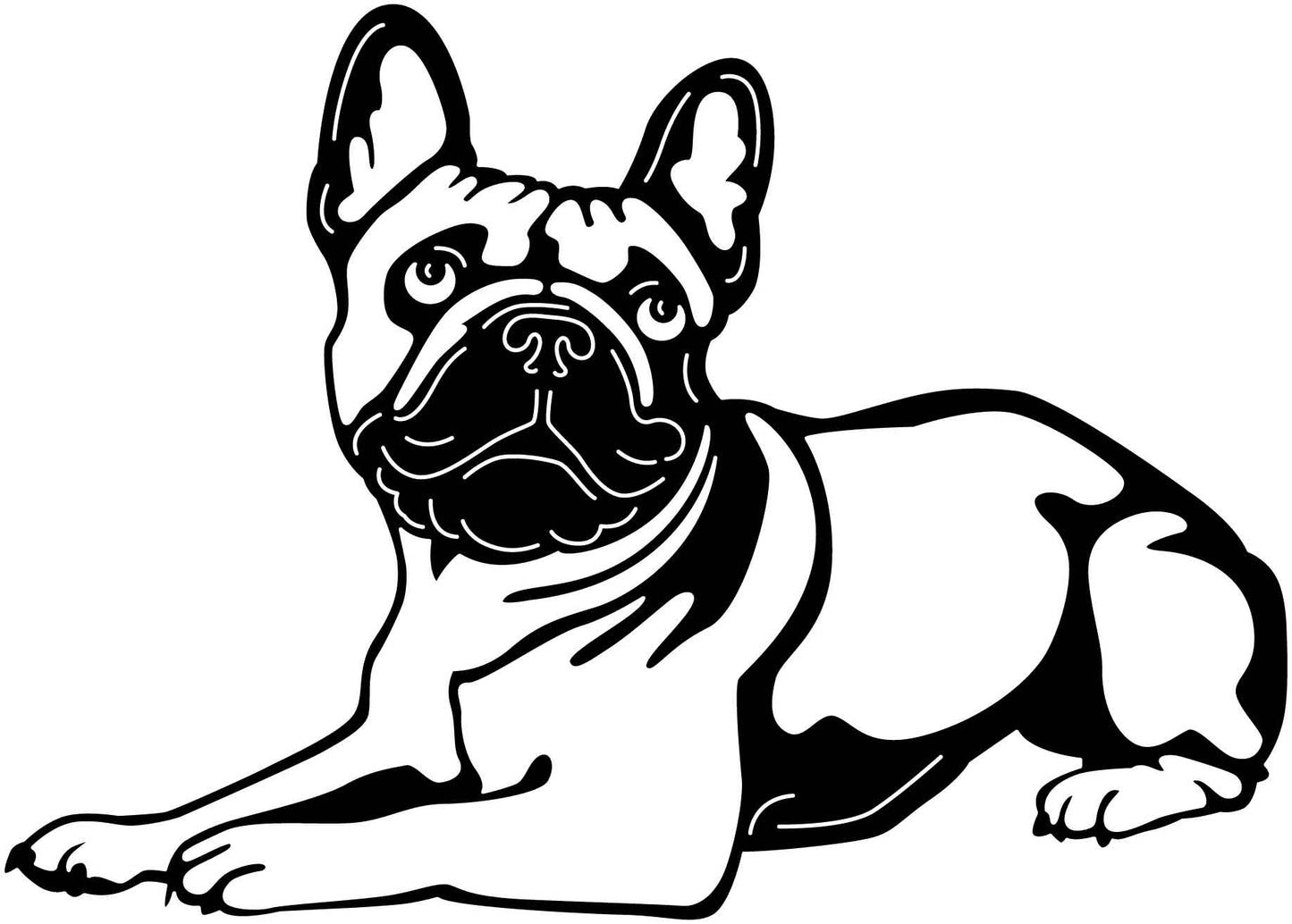 Französische Bulldogge Autoaufkleber #165