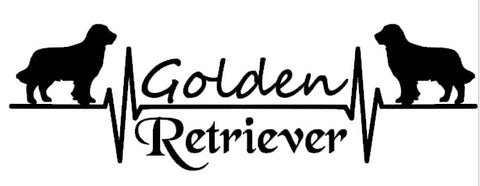 Golden Retriever Autoaufkleber #1