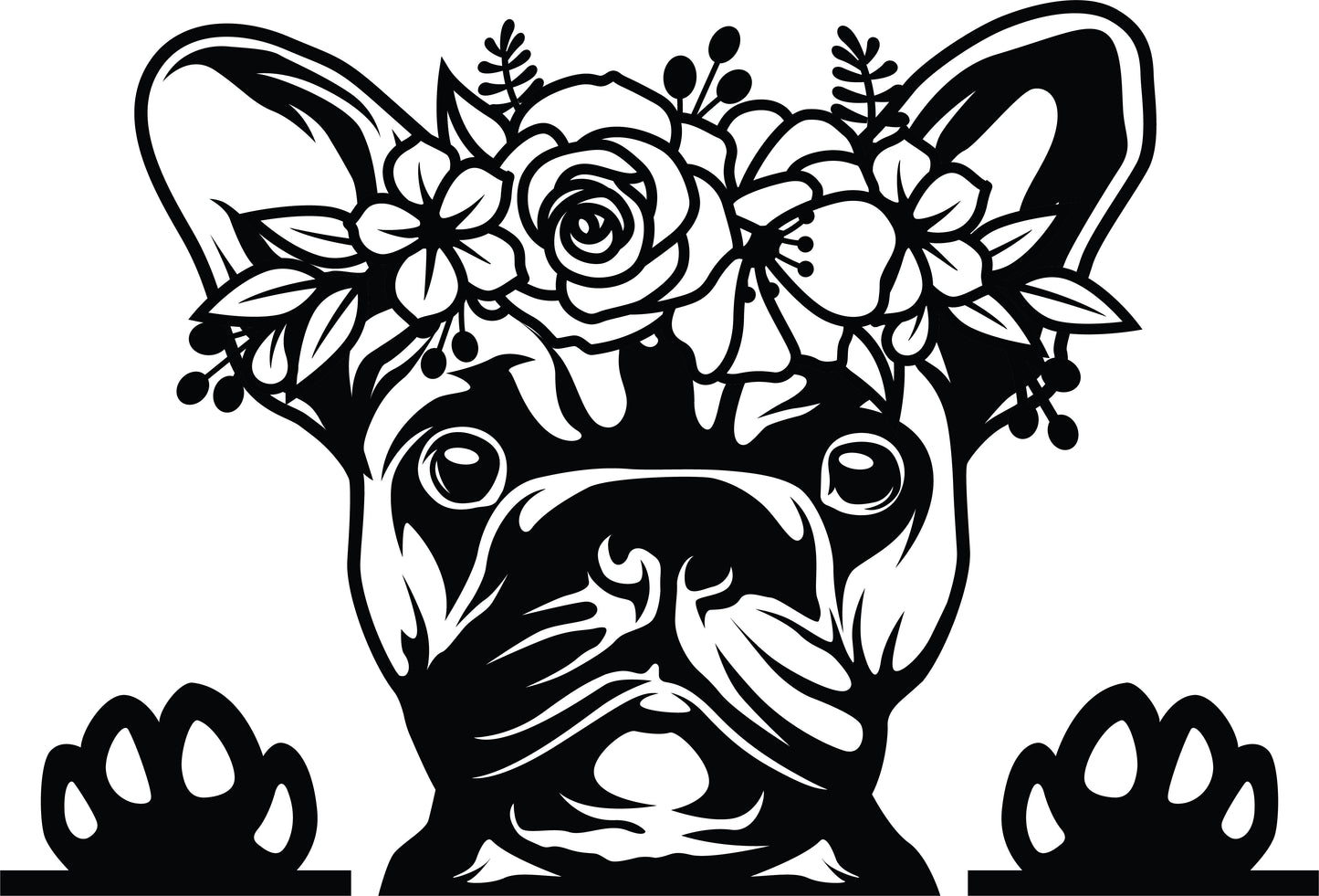 Französische Bulldogge Autoaufkleber #61