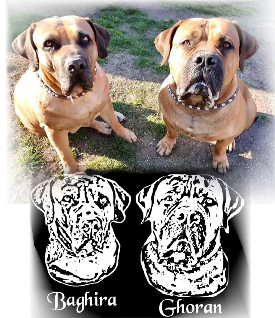 nach Fotovorlage 25cm (zwei Tiere)