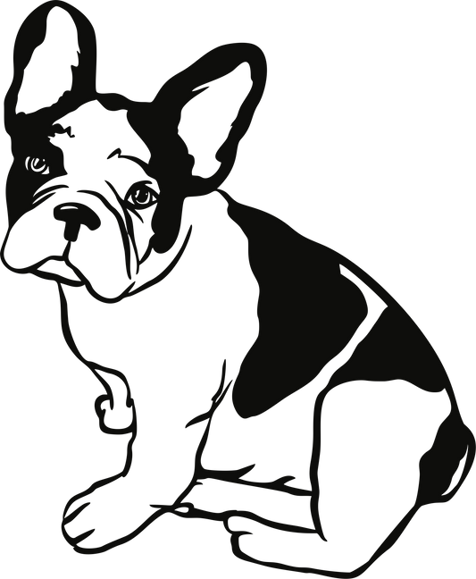 Französische Bulldogge Autoaufkleber #131