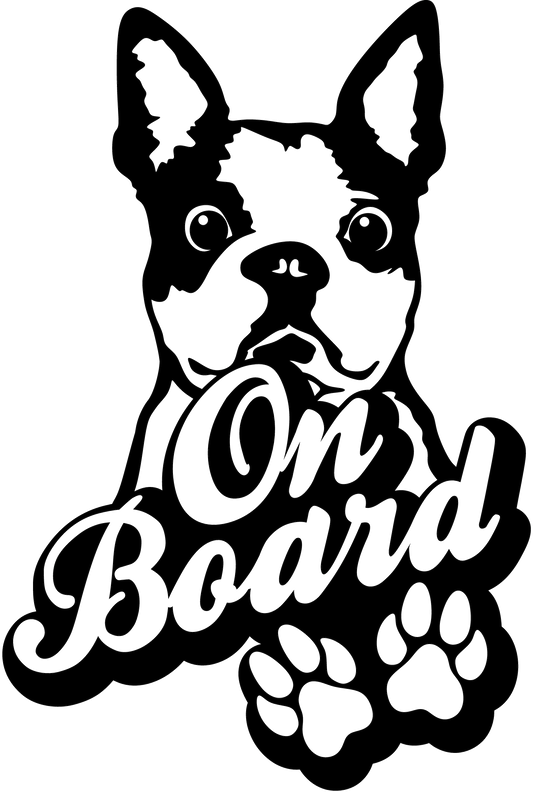 Boston Terrier Autoaufkleber #25