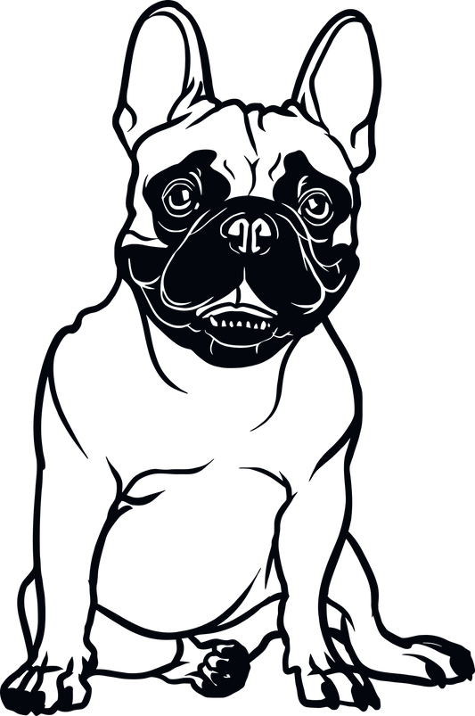 Französische Bulldogge Autoaufkleber #142