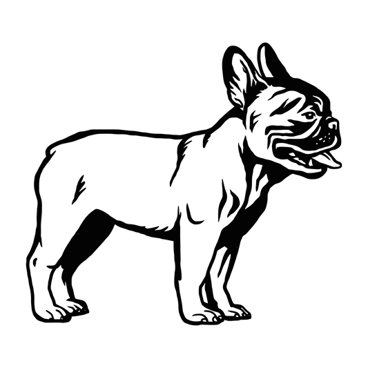 Französische Bulldogge Autoaufkleber #123