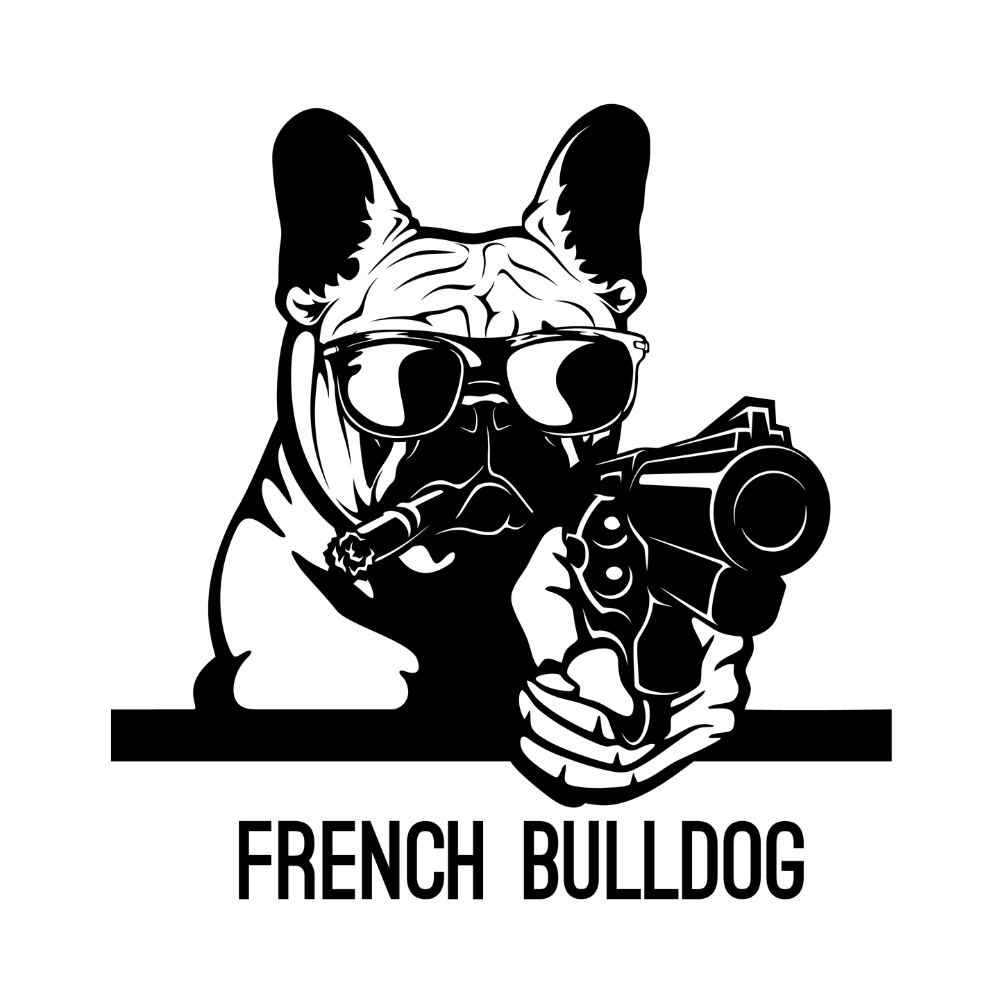 Französische Bulldogge Autoaufkleber #83
