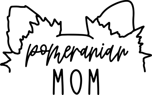Autoaufkleber Ohren - Pomeranian