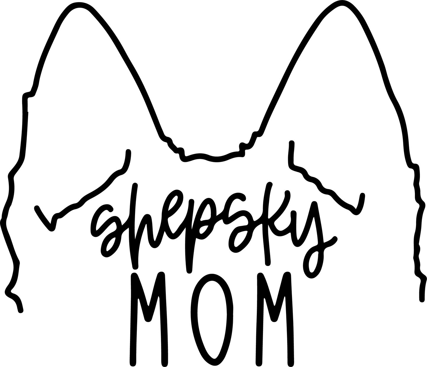 Autoaufkleber Ohren - Shepsky