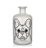 Beleuchtete Dekoflasche Französische Bulldogge mit Wunschtext und -motiv