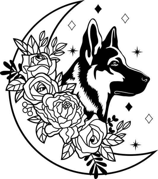 Deutscher Schäferhund Autoaufkleber #5