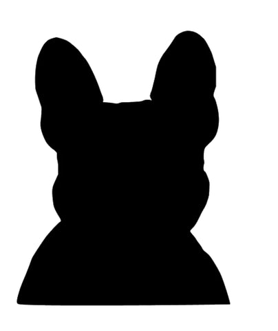 Französische Bulldogge Silhouette Autoaufkleber #24
