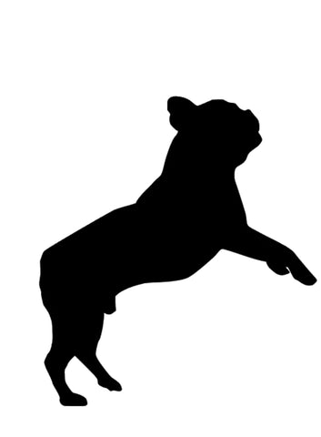 Französische Bulldogge Silhouette Autoaufkleber #23