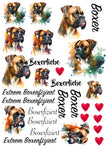 Boxer Wasserschiebefolie / Kerzentattoos