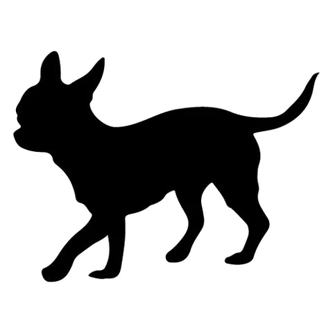 Chihuahua Silhouette Autoaufkleber #9