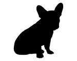 Französische Bulldogge Silhouette Autoaufkleber #5