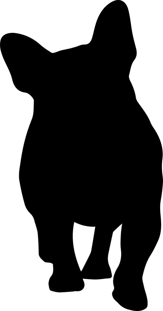 Französische Bulldogge Silhouette Autoaufkleber #10