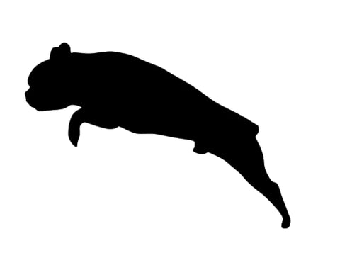 Französische Bulldogge Silhouette Autoaufkleber #21