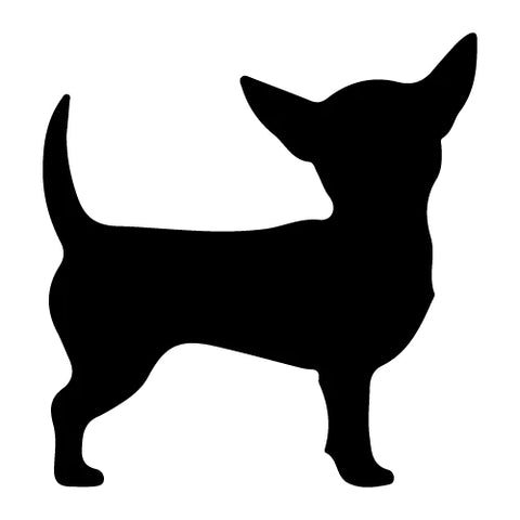 Chihuahua Silhouette Autoaufkleber #6