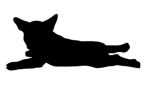 Französische Bulldogge Silhouette Autoaufkleber #22