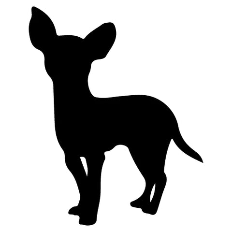 Chihuahua Silhouette Autoaufkleber #10