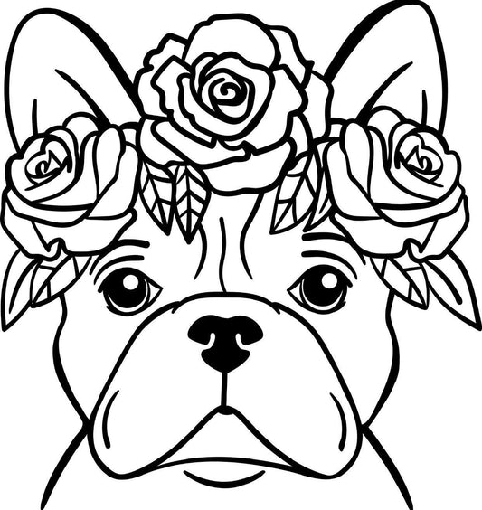 Französische Bulldogge Autoaufkleber #60