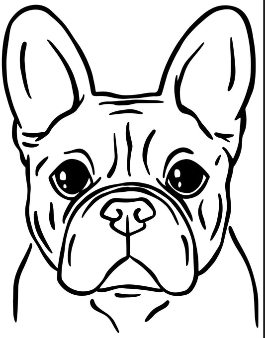 Französische Bulldogge Autoaufkleber #33