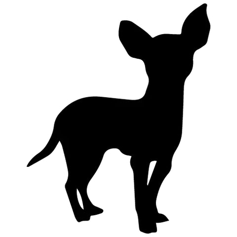 Chihuahua Silhouette Autoaufkleber #14