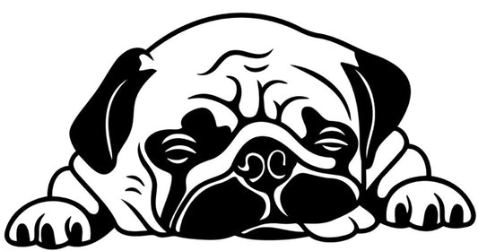 Mops Autoaufkleber #36