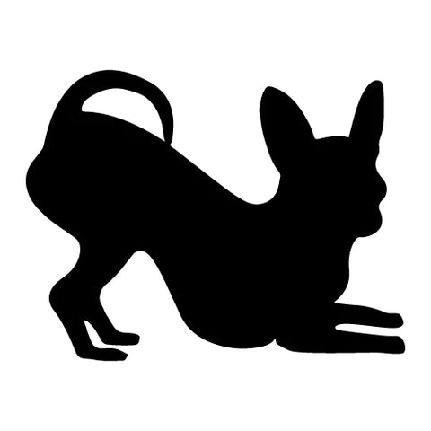 Chihuahua Silhouette Autoaufkleber #8