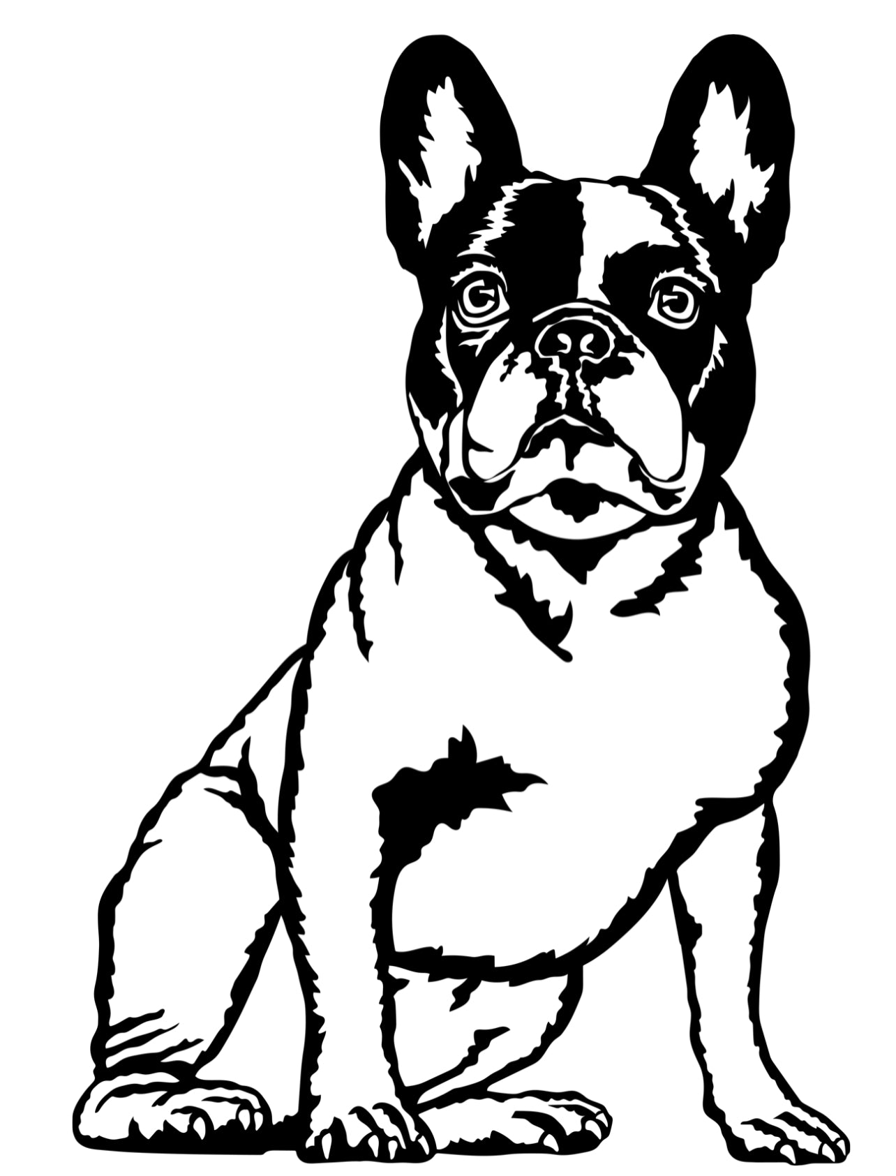 Französische Bulldogge Autoaufkleber #208