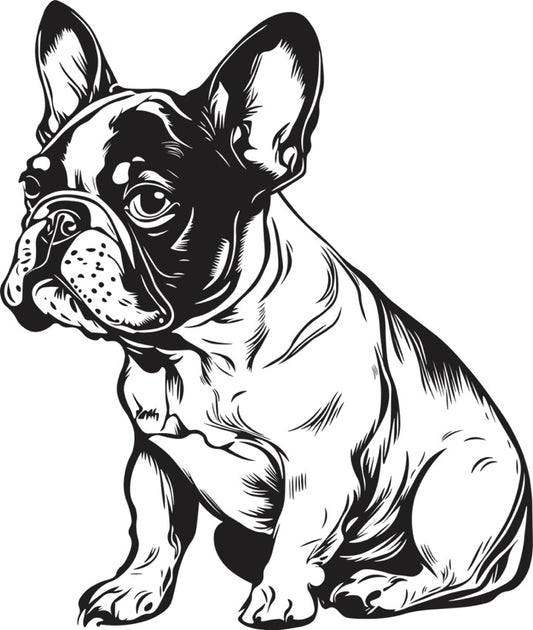 Französische Bulldogge Autoaufkleber #221