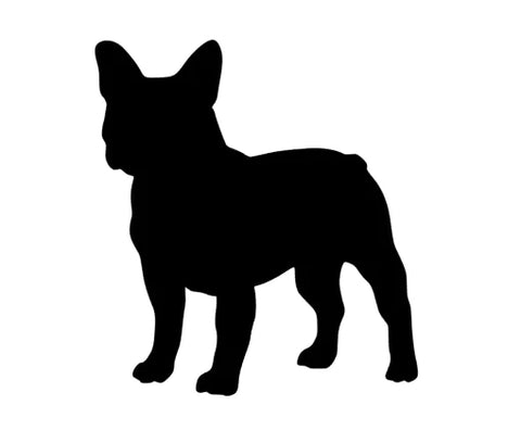 Französische Bulldogge Silhouette Autoaufkleber #2
