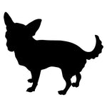 Chihuahua Silhouette Autoaufkleber #15