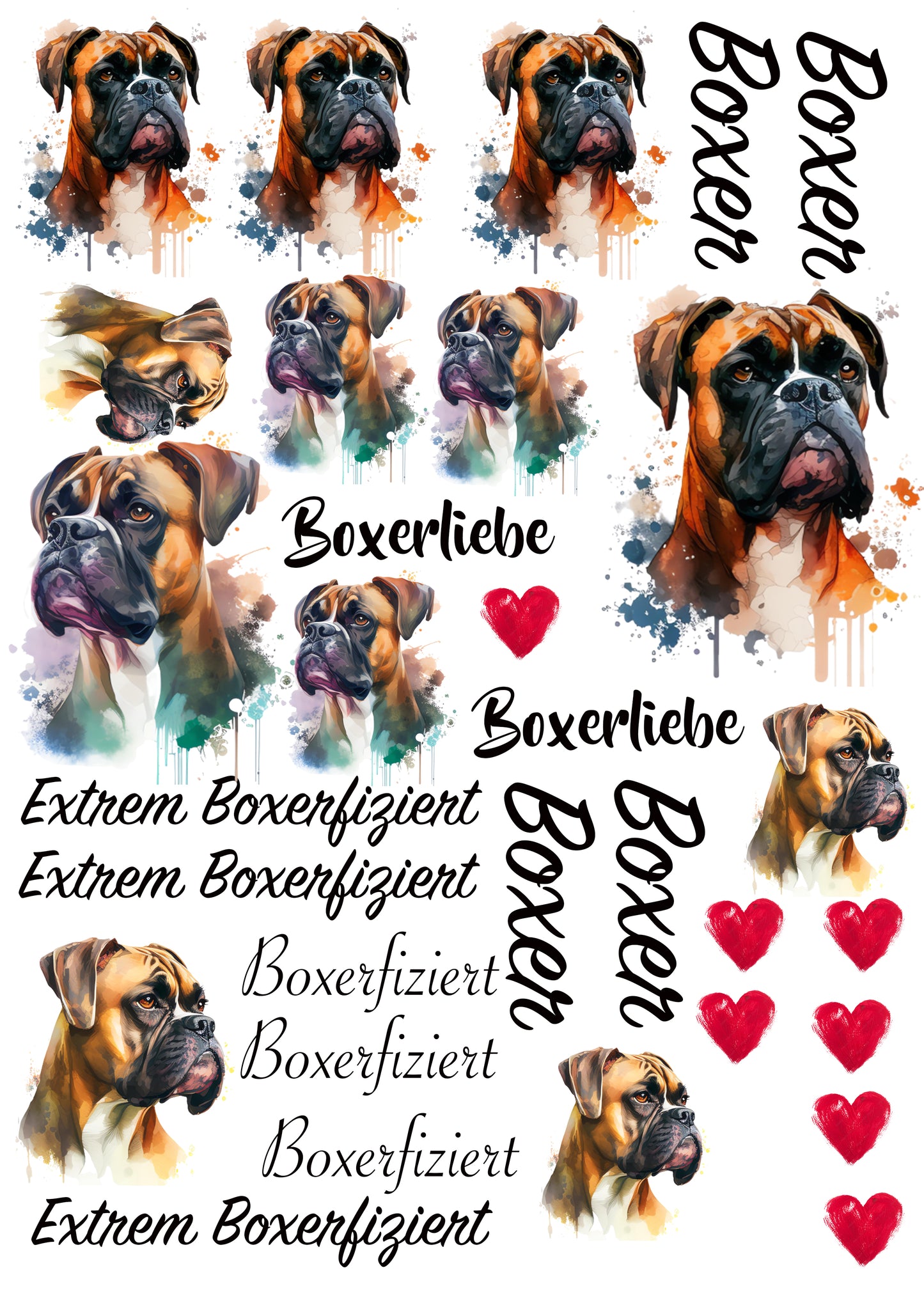 Boxer Wasserschiebefolie / Kerzentattoos #4