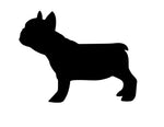 Französische Bulldogge Silhouette Autoaufkleber #3